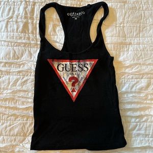 XS Guess black tank top